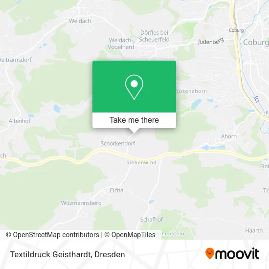 Карта Textildruck Geisthardt