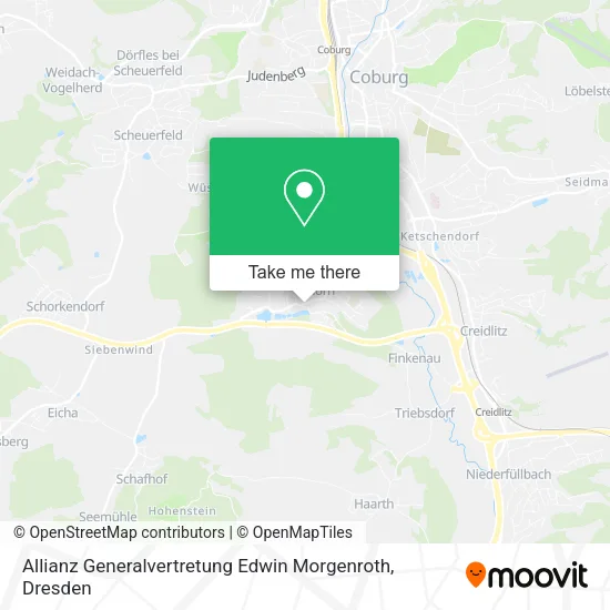 Карта Allianz Generalvertretung Edwin Morgenroth