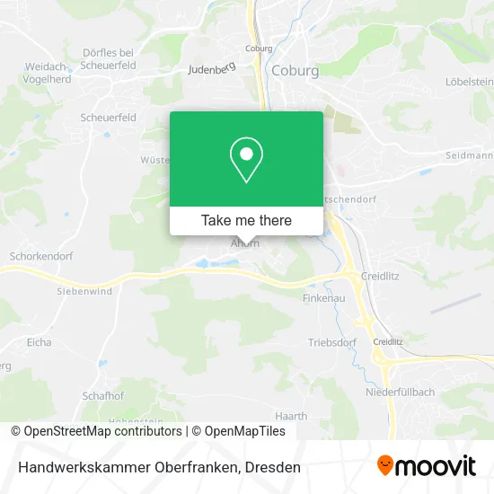 Карта Handwerkskammer Oberfranken