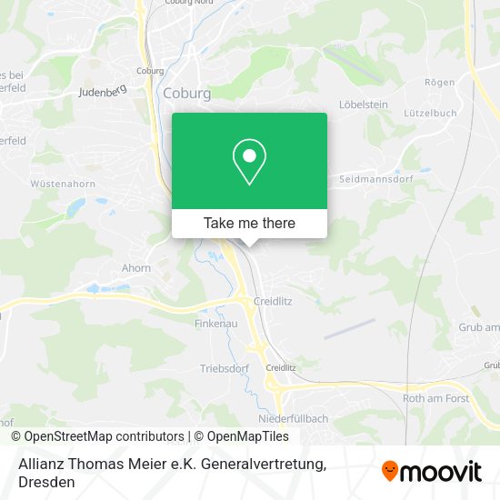 Карта Allianz Thomas Meier e.K. Generalvertretung