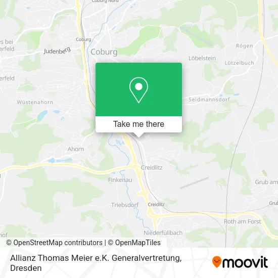 Карта Allianz Thomas Meier e.K. Generalvertretung