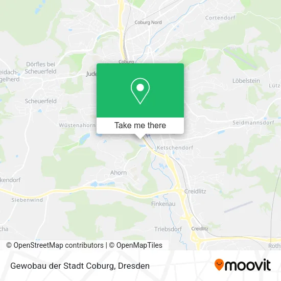 Карта Gewobau der Stadt Coburg