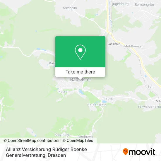 Карта Allianz Versicherung Rüdiger Boenke Generalvertretung