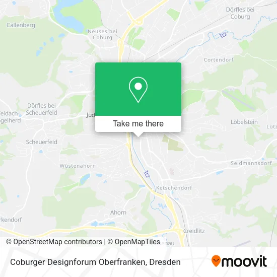 Карта Coburger Designforum Oberfranken