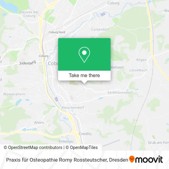 Карта Praxis für Osteopathie Romy Rossteutscher