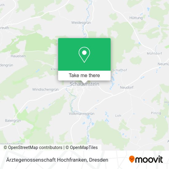 Карта Ärztegenossenschaft Hochfranken