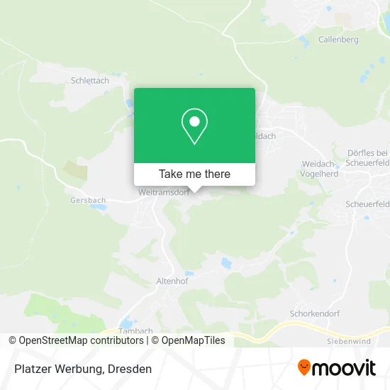 Карта Platzer Werbung