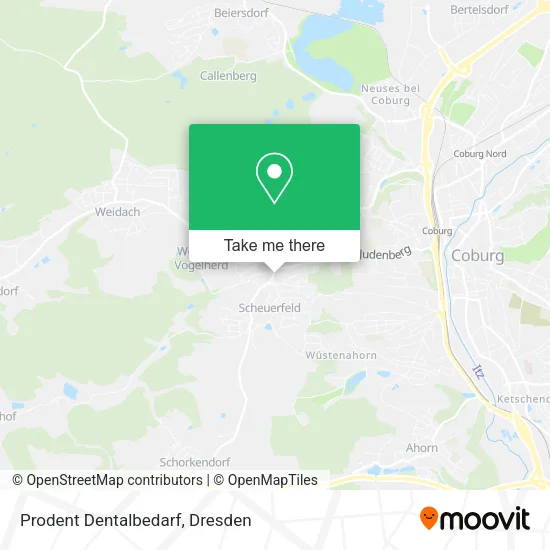 Карта Prodent Dentalbedarf