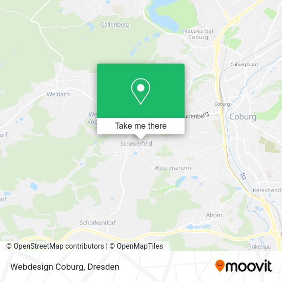 Карта Webdesign Coburg