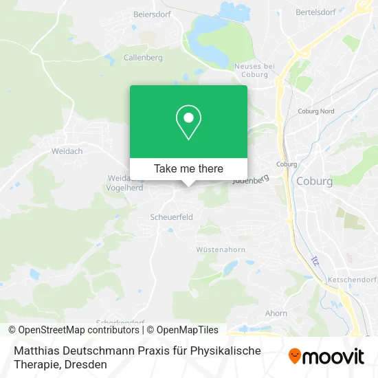 Карта Matthias Deutschmann Praxis für Physikalische Therapie