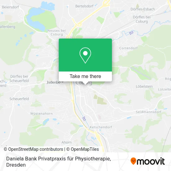 Карта Daniela Bank Privatpraxis für Physiotherapie