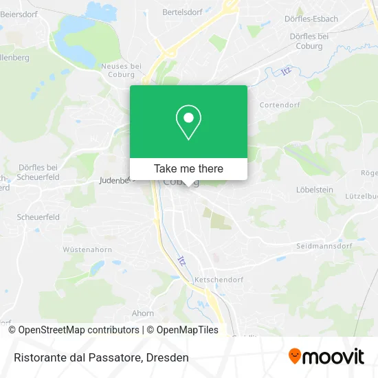 Карта Ristorante dal Passatore