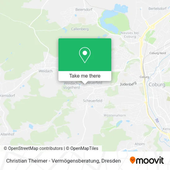 Карта Christian Theimer - Vermögensberatung