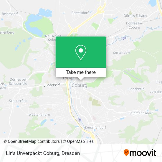 Карта Lin's Unverpackt Coburg