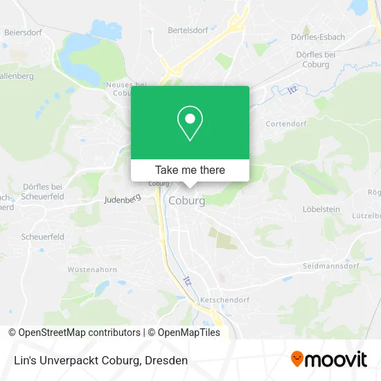 Карта Lin's Unverpackt Coburg