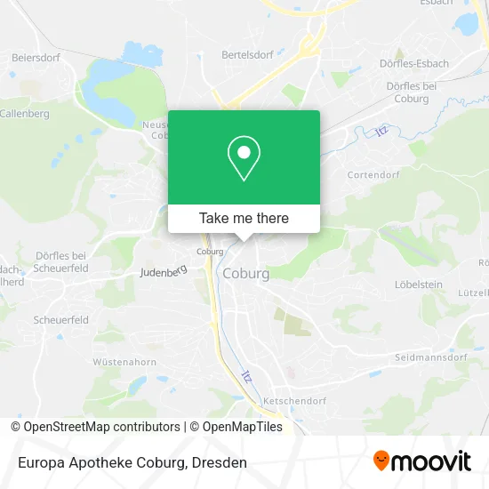 Europa Apotheke Coburg map