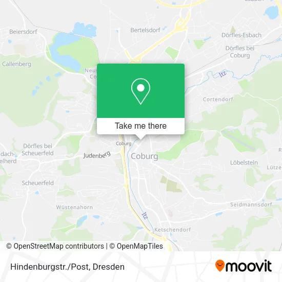 Карта Hindenburgstr./Post