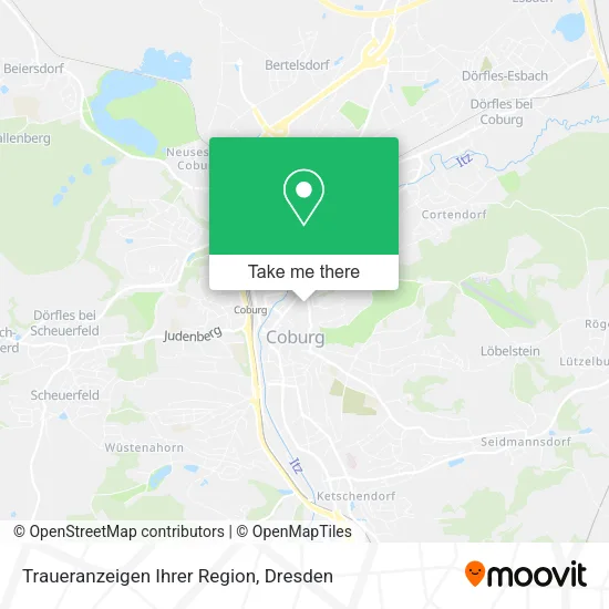 Карта Traueranzeigen Ihrer Region