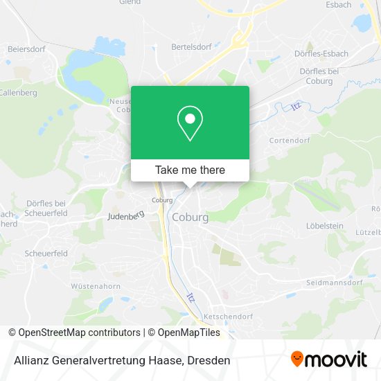 Карта Allianz Generalvertretung Haase