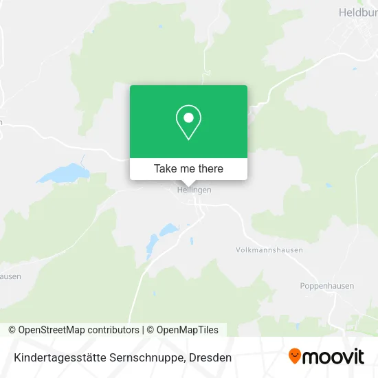 Карта Kindertagesstätte Sernschnuppe