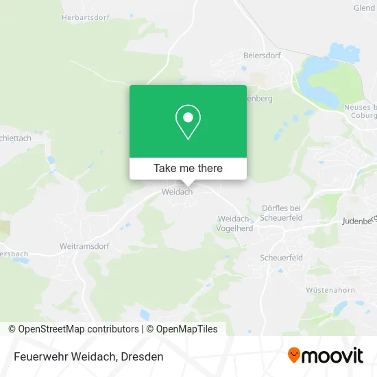 Карта Feuerwehr Weidach