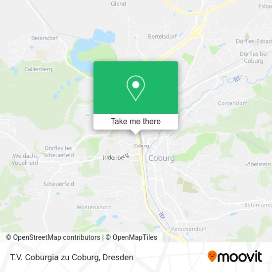 Карта T.V. Coburgia zu Coburg