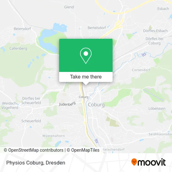 Карта Physios Coburg
