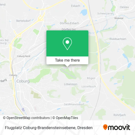 Карта Flugplatz Coburg-Brandensteinsebene