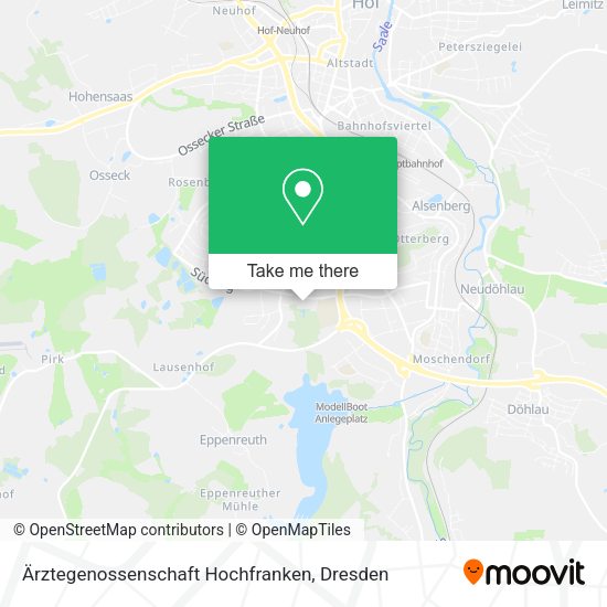 Карта Ärztegenossenschaft Hochfranken