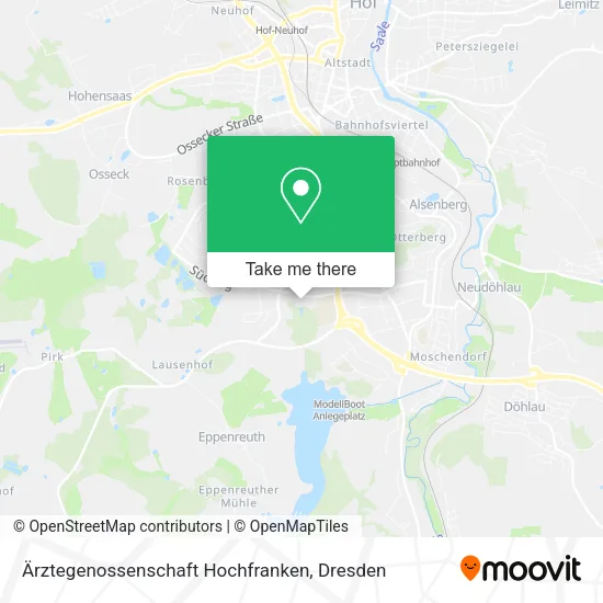 Карта Ärztegenossenschaft Hochfranken