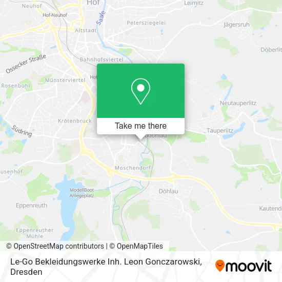 Карта Le-Go Bekleidungswerke Inh. Leon Gonczarowski