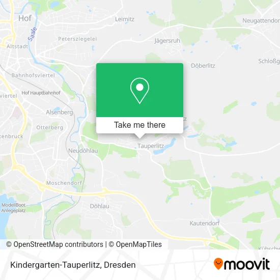 Kindergarten-Tauperlitz map