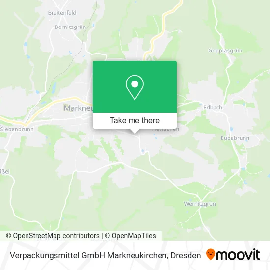 Карта Verpackungsmittel GmbH Markneukirchen