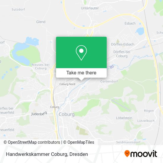 Карта Handwerkskammer Coburg