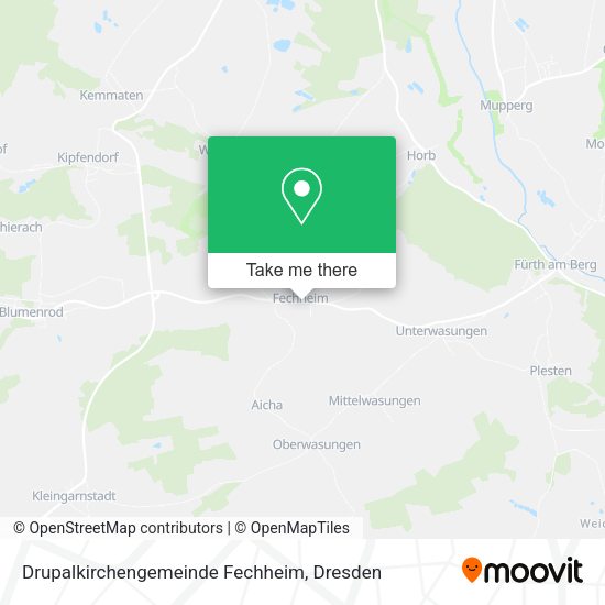 Карта Drupalkirchengemeinde Fechheim