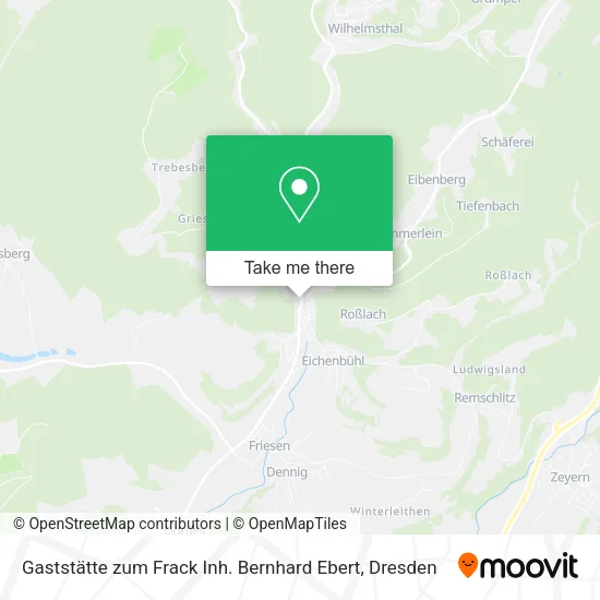 Карта Gaststätte zum Frack Inh. Bernhard Ebert