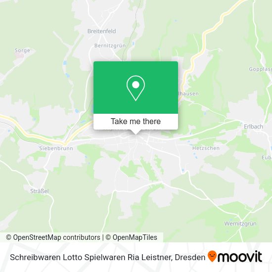 Карта Schreibwaren Lotto Spielwaren Ria Leistner