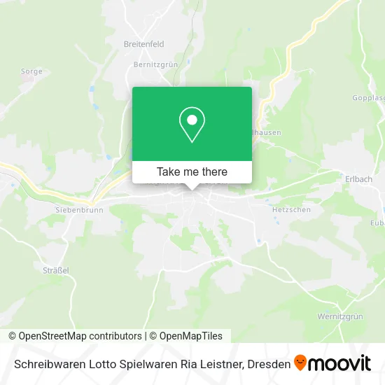 Карта Schreibwaren Lotto Spielwaren Ria Leistner