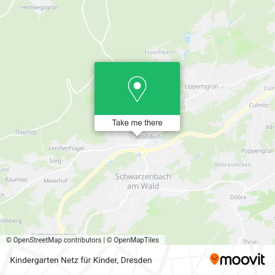 Карта Kindergarten Netz für Kinder