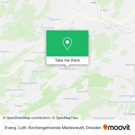 Карта Evang. Luth. Kirchengemeinde Marlesreuth