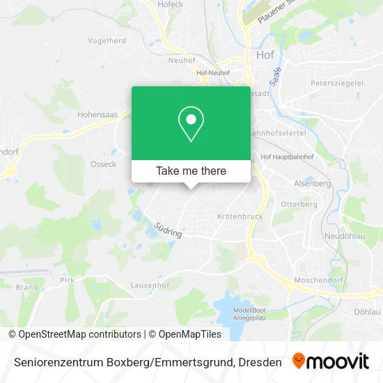 Карта Seniorenzentrum Boxberg / Emmertsgrund