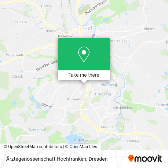 Карта Ärztegenossenschaft Hochfranken