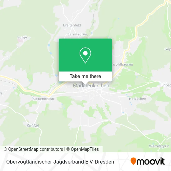 Карта Obervogtländischer Jagdverband E V