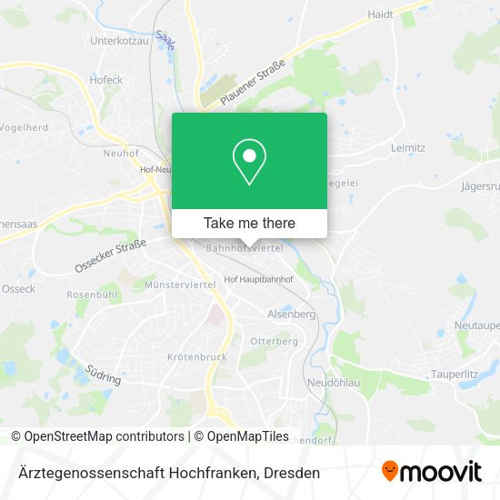 Карта Ärztegenossenschaft Hochfranken