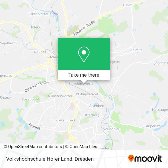Карта Volkshochschule Hofer Land
