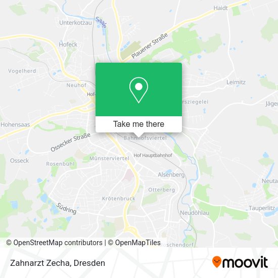 Карта Zahnarzt Zecha