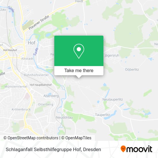 Карта Schlaganfall Selbsthilfegruppe Hof