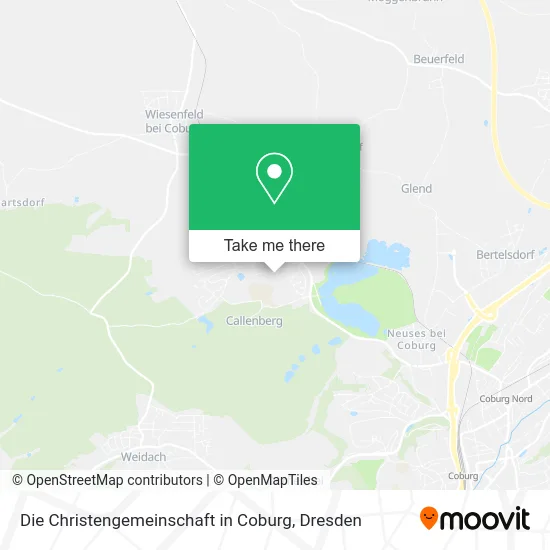 Карта Die Christengemeinschaft in Coburg