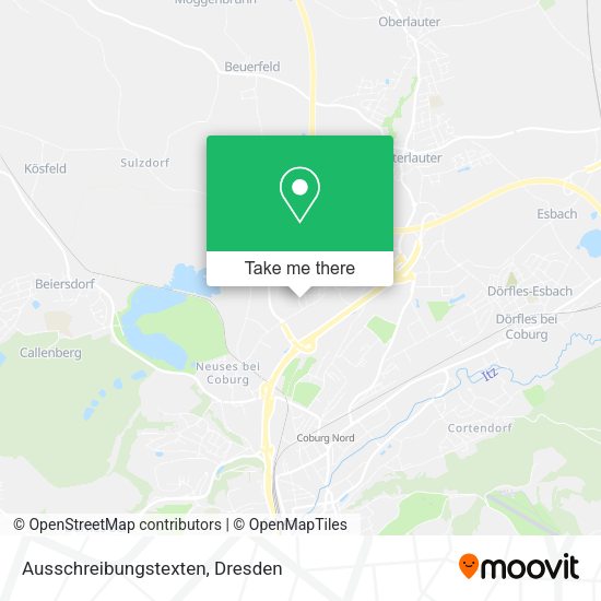 Карта Ausschreibungstexten