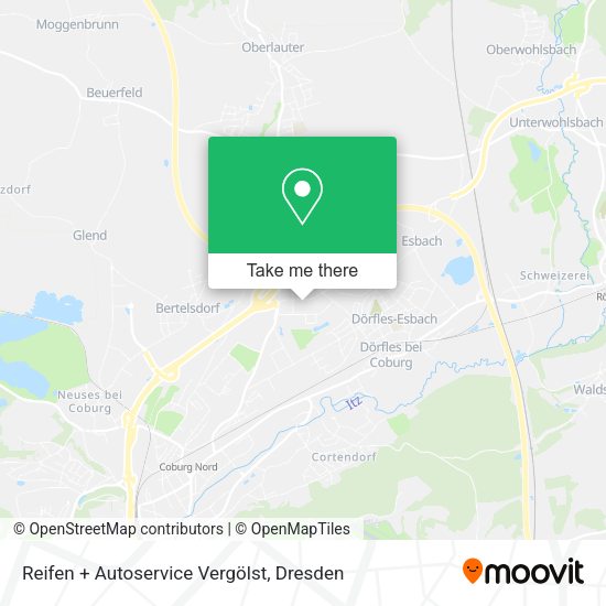 Карта Reifen + Autoservice Vergölst